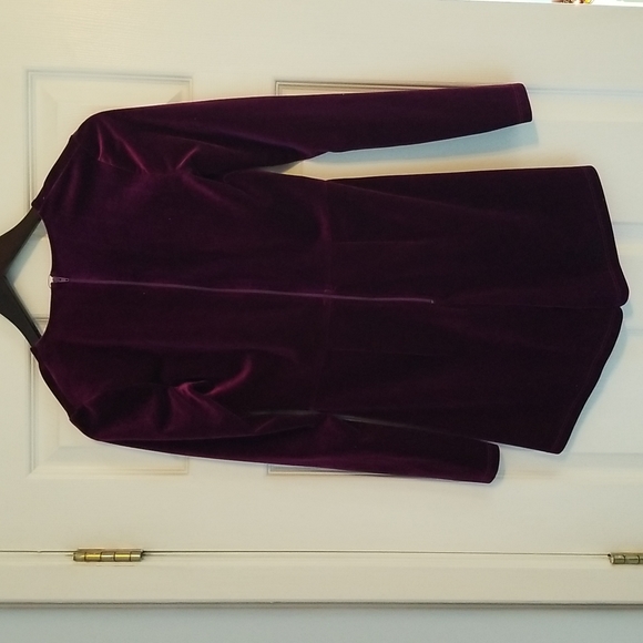 Romper velvet feel sz s dark red - Picture 8 of 9